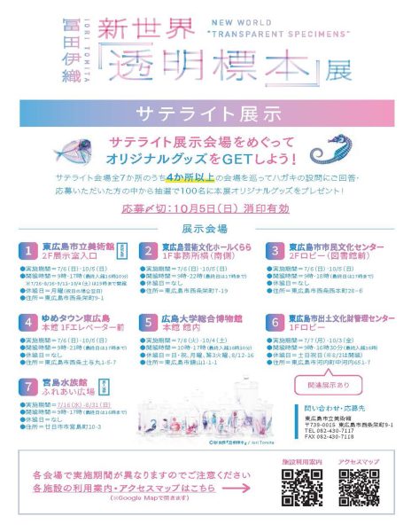 冨田伊織　新世界『透明標本』展｜サテライト展示